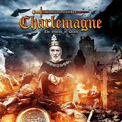 CHRISTOPHER LEE POCHETTE NOUVEL ALBUM CHARLEMAGNE: THE OMENS OF DEATH