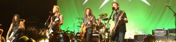 METALLICA FETE SES 30 ANS SUR SCENE AVEC JASON NEWSTED, SAXON et APOCALYPTICA
