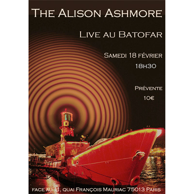 THE ALISON ASHMORE AFFICHE BATOFAR LE 18 FEVRIER