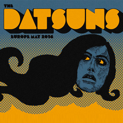 THE DATSUNS FLYER TOURNEE EUROPENNE