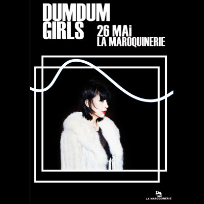 FLYER CONCERT DUM DUM GIRLS MAROQUINERIE 2014