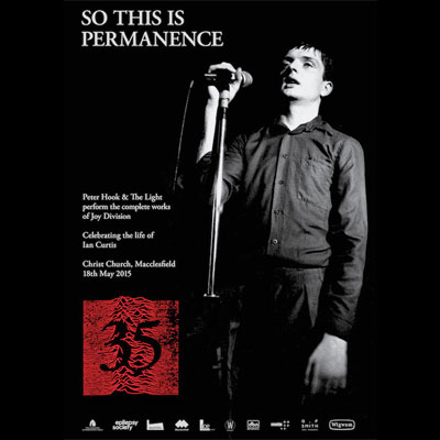 PETER HOOK FLYER SO THIS IS PERMANENCE JOY DIVISION