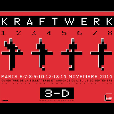 KRAFTWERK FLYER RESIDENCE HUIT CONCERTS PARIS 2014