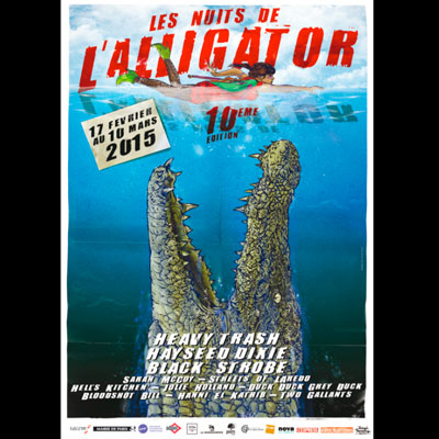 AFFICHE LES NUITS DE L'ALLIGATOR 2015