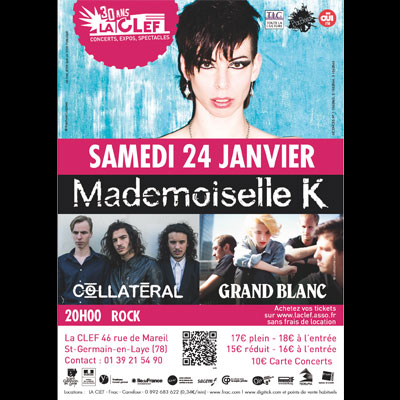FLYER CONCERT MADEMOISELLE K LA CLEF 2015