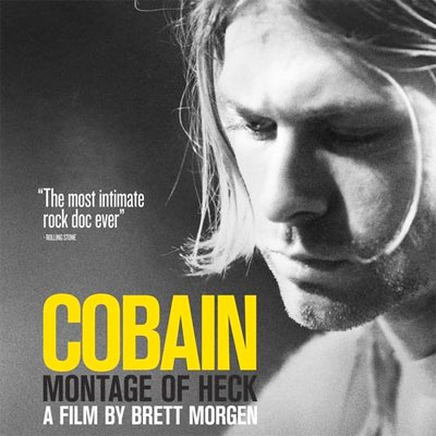 KURT COBAIN AFFICHE DOCUMENTAIRE MONTAGE OF HECK