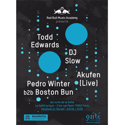 FLYER RED BULL MUSIC ACADEMY 15TH YEAR ANNIVERSARY