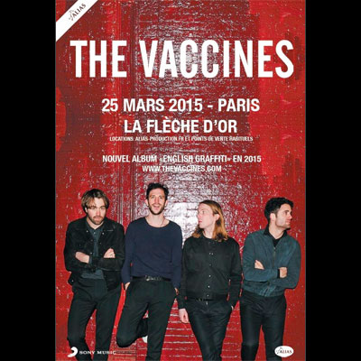 THE VACCINES FLYER CONCERT FLECHE D'OR 2015