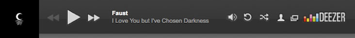 I LOVE YOU BU'T I'VE CHOSEN DARKNESS DUST