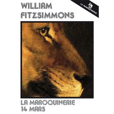 FLYER WILLIAM FITZSIMMONS CONCERT MAROQUINERIE 2014