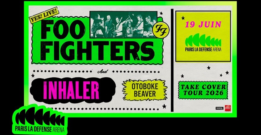 Avis de passage : Foo Fighters @ Paris La Défense Arena (19/06/2026)