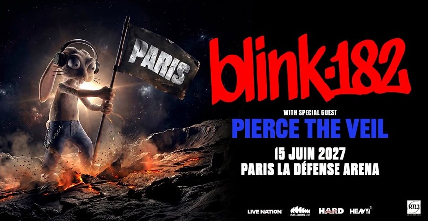 Avis de passage : Blink-182 @ Paris La Défense Arena (15/06/2027)